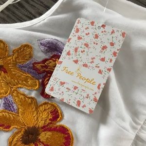 Free People Mini Embroidered Sun Dress Size Large